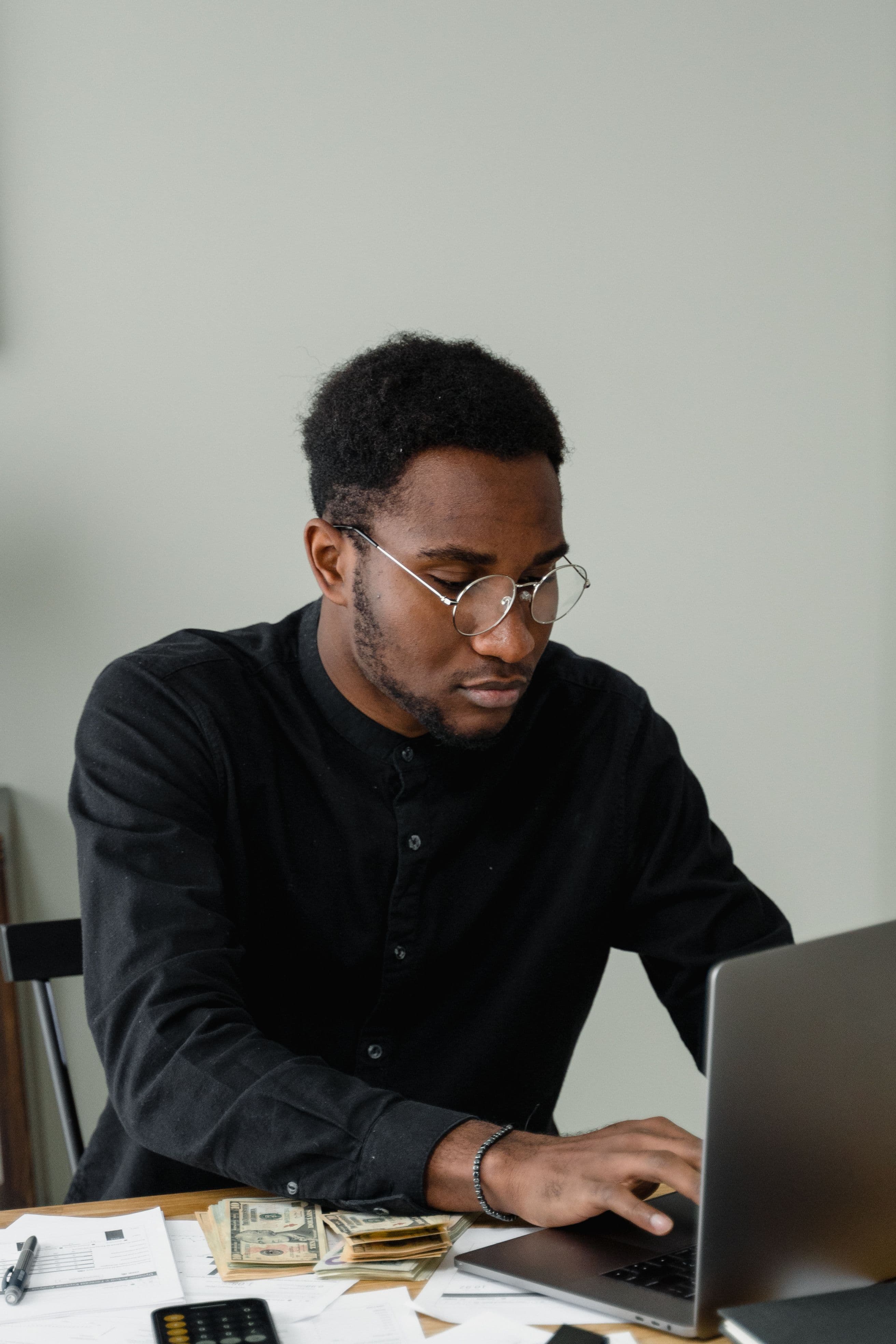 Client reviewing finances with their accountant